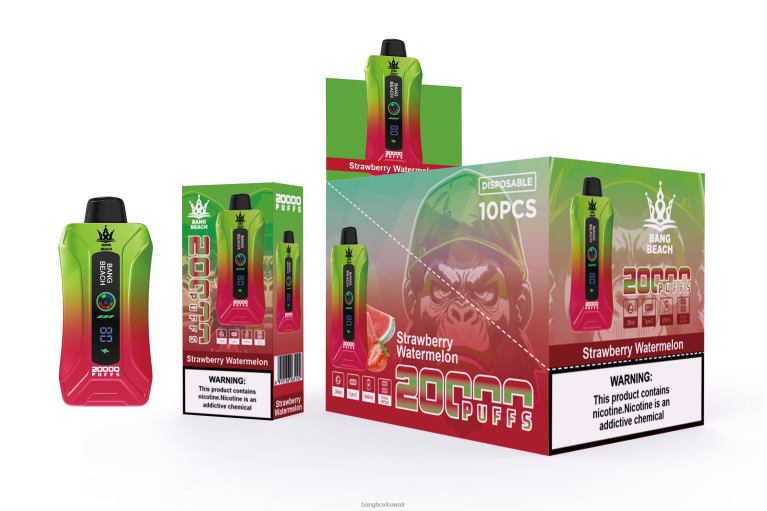 Bang Box Price 048Z63 الفراولة والبطيخ | Bang Beach 20000 سحبة فيب شاشة سمارت