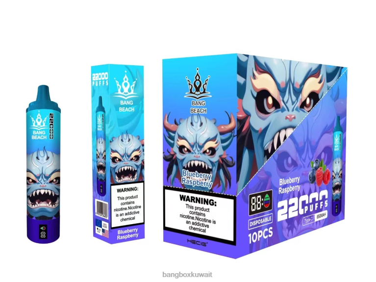 Bang Box Flavors 048Z614 توت العليق | Bang Beach شاشة سمارت 22000 نفخة