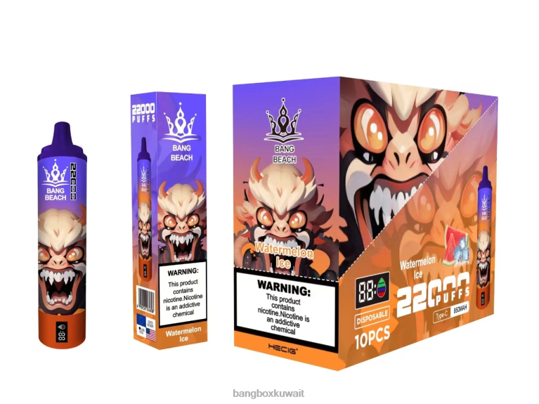 Bang Box Vape Price 048Z622 ثلج البطيخ | Bang Beach شاشة سمارت 22000 نفخة