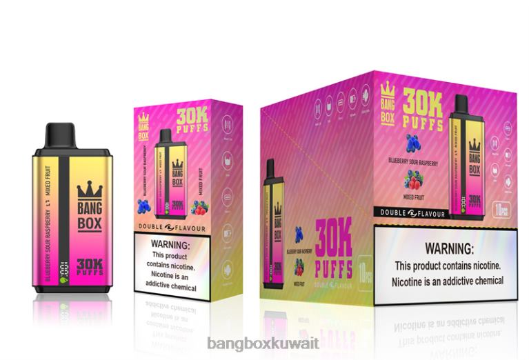 Bang Box Vape 048Z666 توت توت حامض وفواكه مشكلة | Bang Box 30000 نفخة نكهات مزدوجة