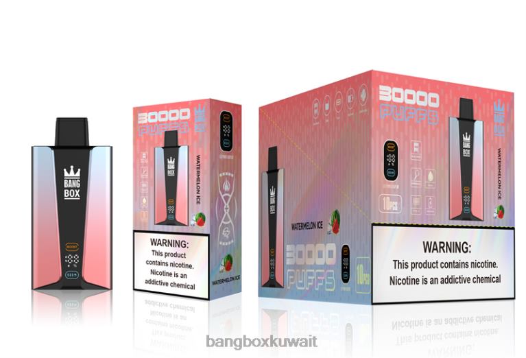 Bang Box Vape 048Z686 ثلج البطيخ | Bang Box شاشة سمارت 30000 نفخة