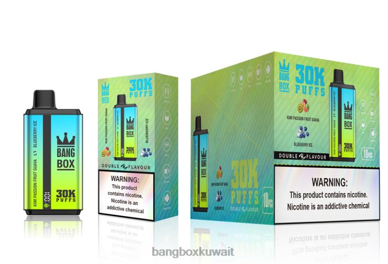 Bang Box Vape Flavors 048Z665 كيوي باشن فروت جوافة و ثلج توت | Bang Box 30000 نفخة نكهات مزدوجة