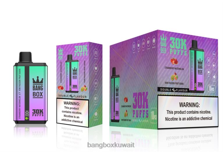 Bang Box Vape Flavors 048Z670 فراولة، بطيخ، كيوي، باشن فروت، جوافة | Bang Box 30000 نفخة نكهات مزدوجة