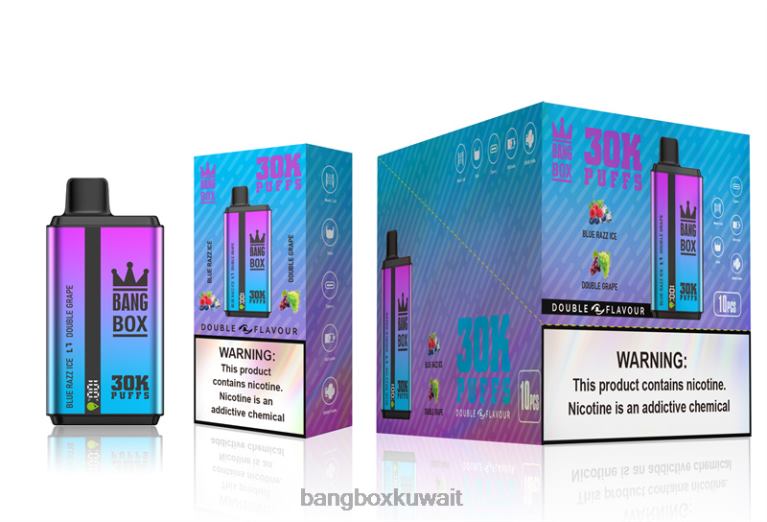 Bang Box Vape Price 048Z672 بلو راز آيس وعنب مزدوج | Bang Box 30000 نفخة نكهات مزدوجة