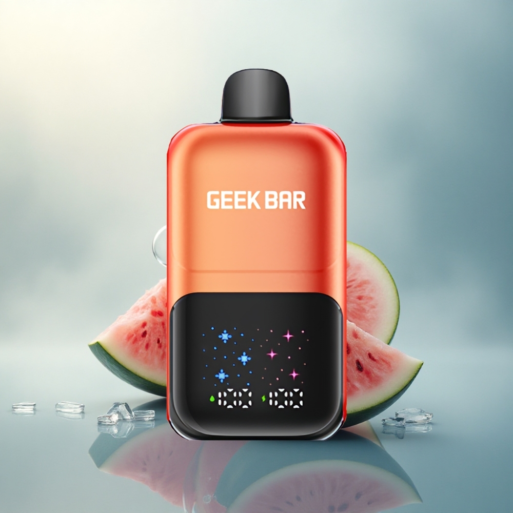 GEEK BAR 2GO 20ml 50000 Puffs علكة بطيخ مثلجة بشاشة تفاعلية ونيكوتين 5%