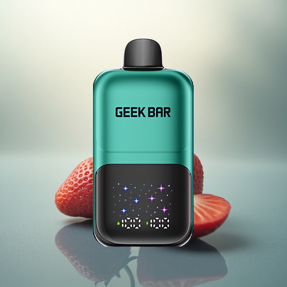 GEEK BAR 2GO 20ml 50000 Puffs فراولة وكيوي بشاشة تفاعلية ونسبة نيكوتين 5٪