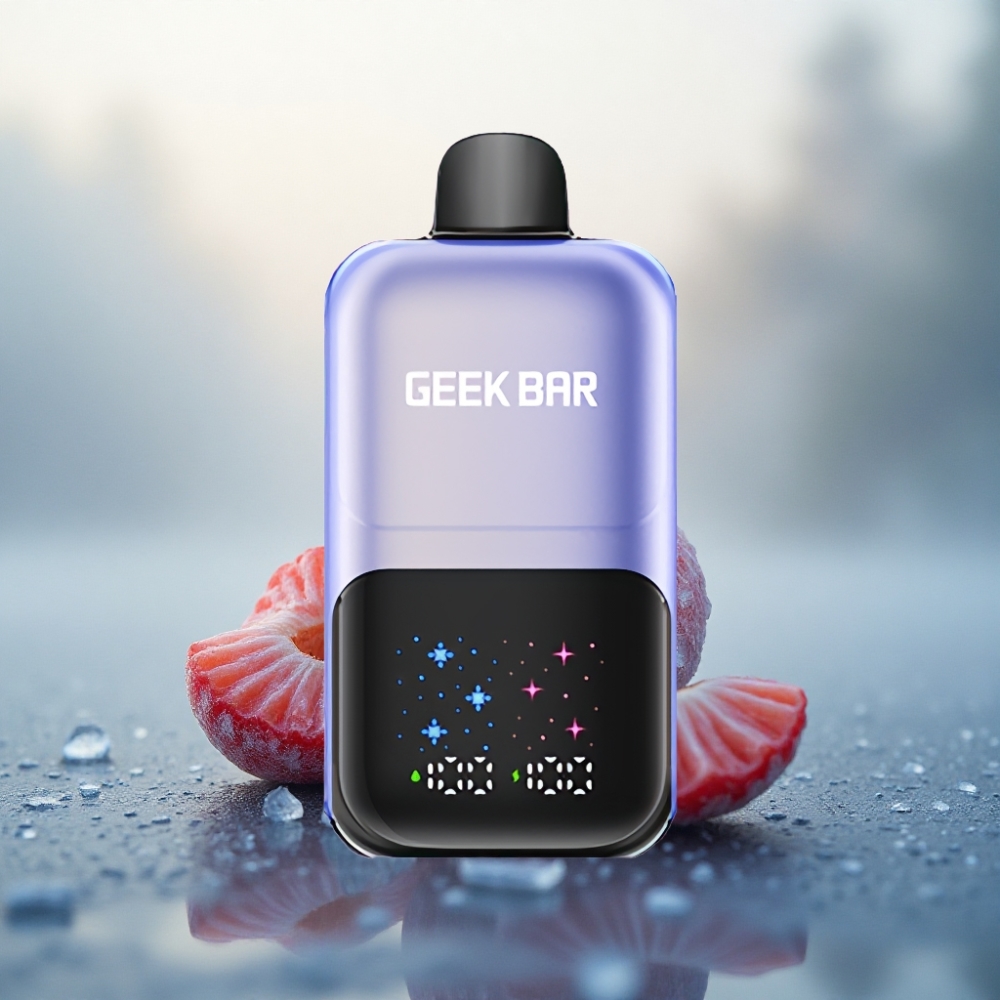 GEEK BAR 2GO 20ml 50000 Puffs آيس بيري مختلط بشاشة كبيرة ونيكوتين 5%