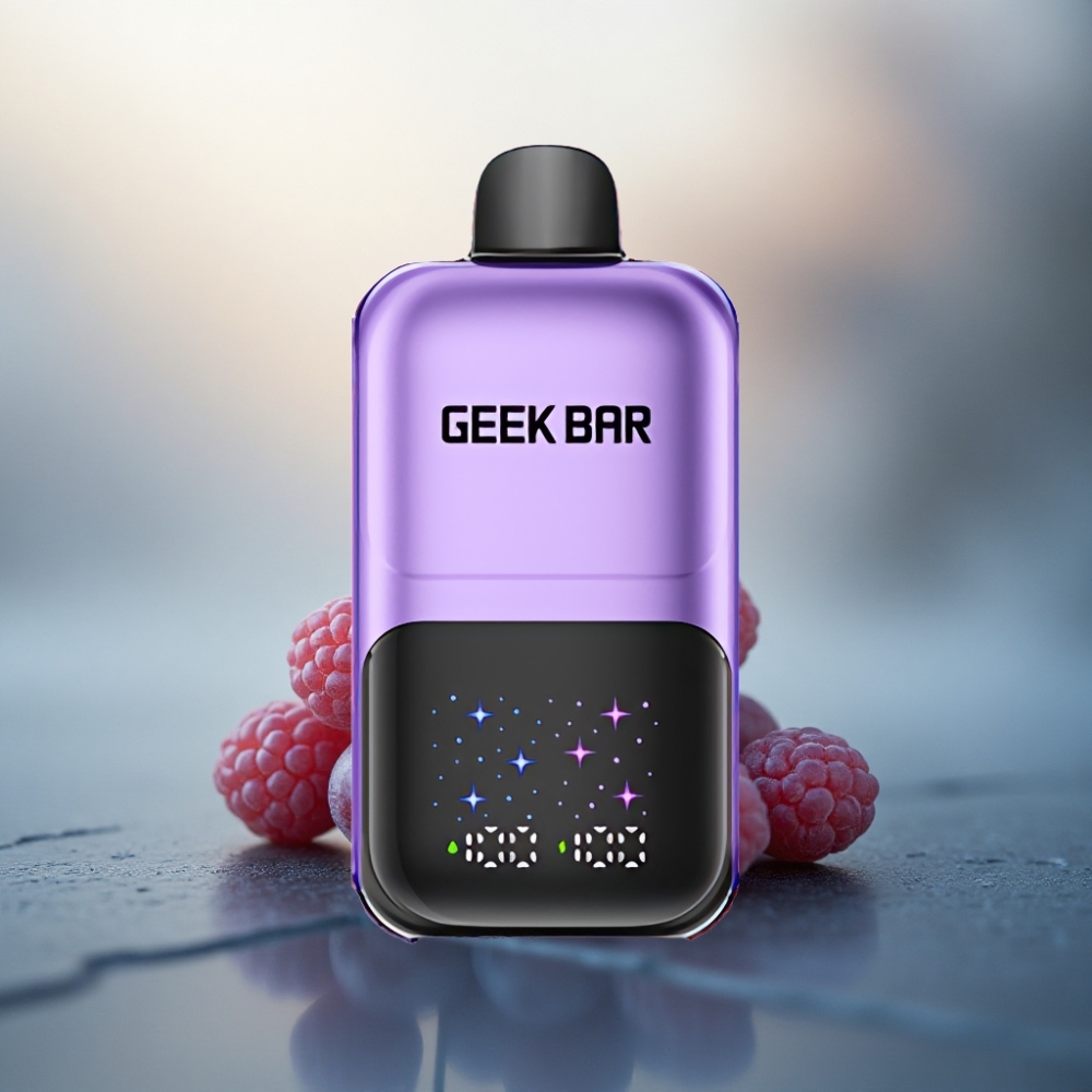 GEEK BAR 2GO 20ml 50000 Puffs عنب وتوت أحمر بشاشة كبيرة وملح نيكوتين 5٪