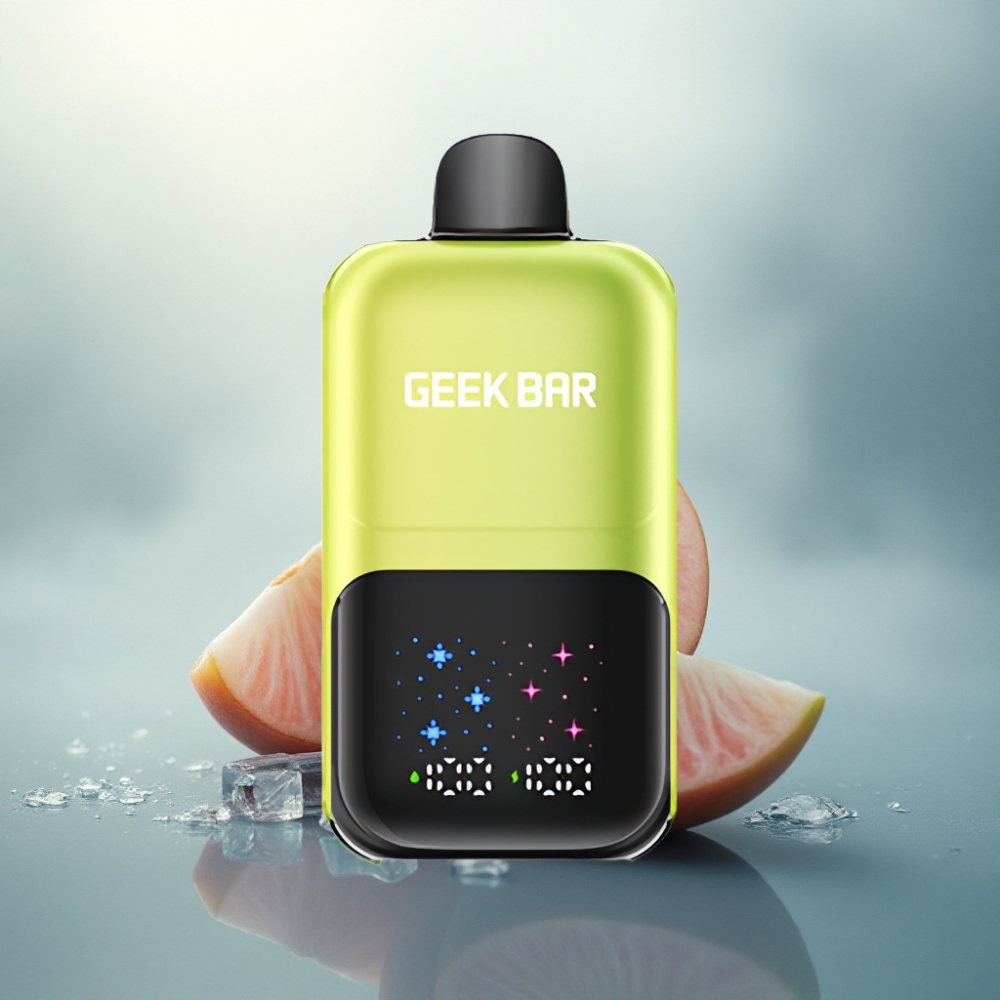 GEEK BAR 2GO 20ml 50000 Puffs تفاح حامض مثلج بشاشة كبيرة وبطارية قابلة للشحن