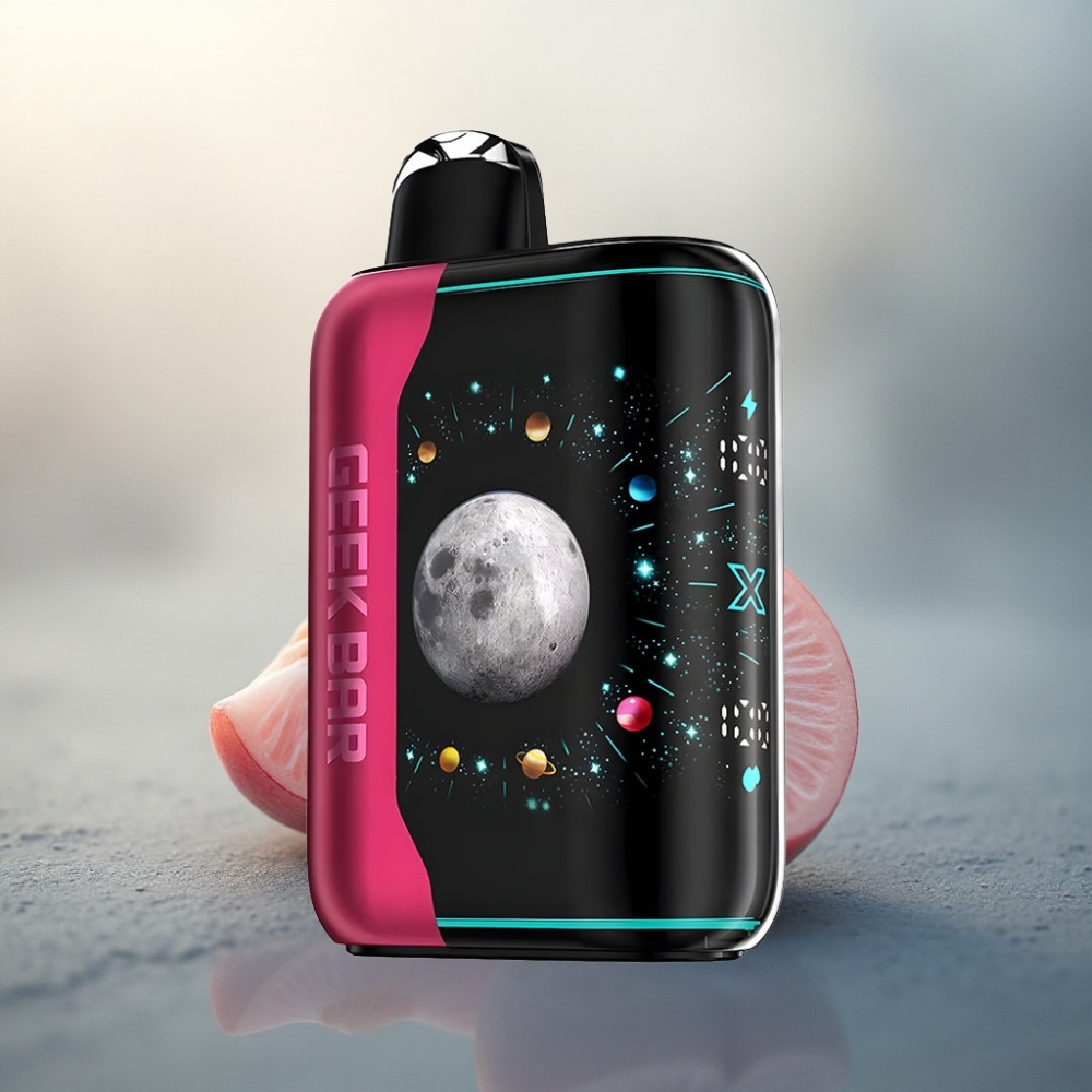 GEEK BAR Platinum Edition 25000 Puffs غبرة وردية حامضة بشاشة منحنية ثلاثية الأبعاد وقوة نيكوتين 2%