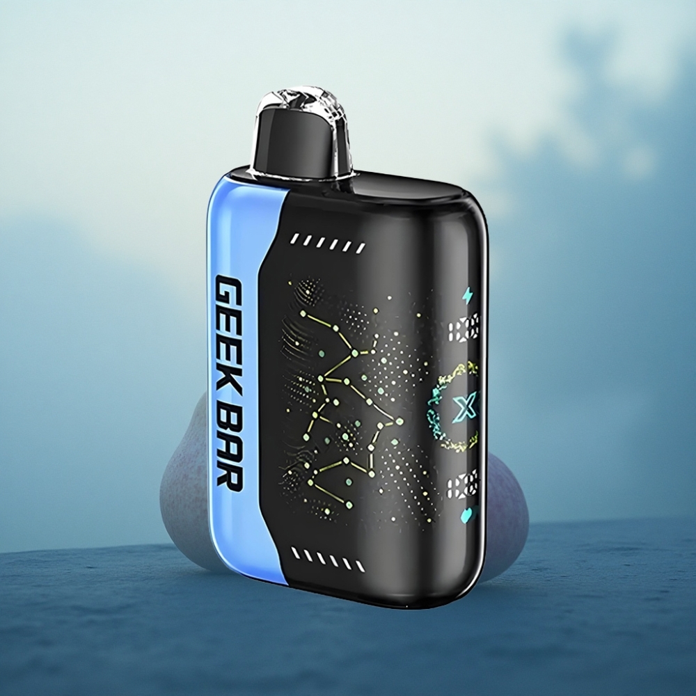 GEEK BAR Pulse X 25000 Puffs صفر نيكوتين مع شاشة منحنية ثلاثية الأبعاد وشحن USB نوع-C