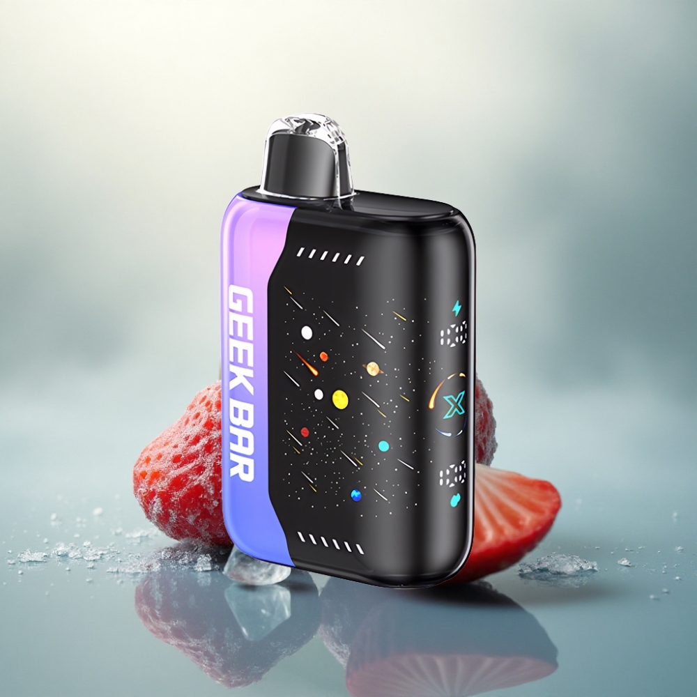 GEEK BAR Pulse X 42K Puffs Meteor Edition الفراولة الكيوي الجليد مع 5% نيكوتين و 820 مللي أمبير