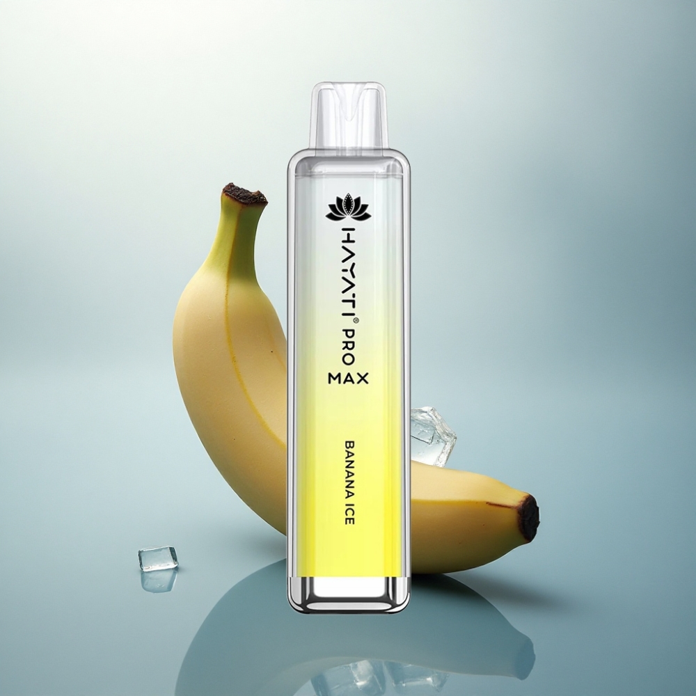 Hayati Pro Max 4000 Puffs بنانا آيس 1400 ملي أمبير 2% نيكوتين