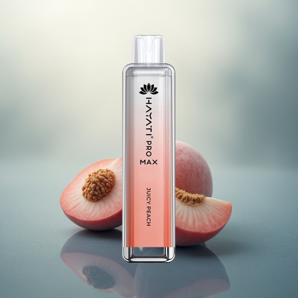 Hayati Pro Max 4000 Puffs العربي الخوخ العصير 2% نيكوتين 1400 مللي أمبير