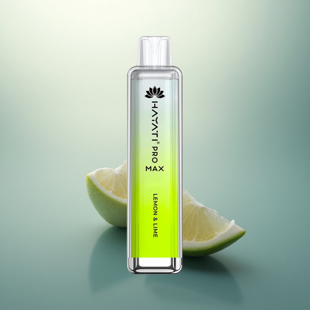 Hayati Pro Max 4000 Puffs ليمون ولايم - 5% نيكوتين، 1400 مللي أمبير