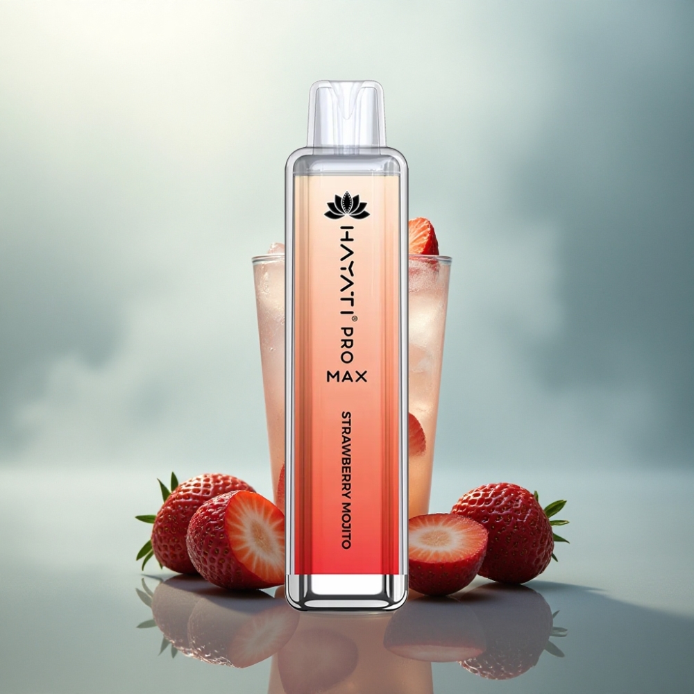 Hayati Pro Max 4000 Puffs الفراولة الموهيتو 5% نيكوتين 1400 مللي أمبير
