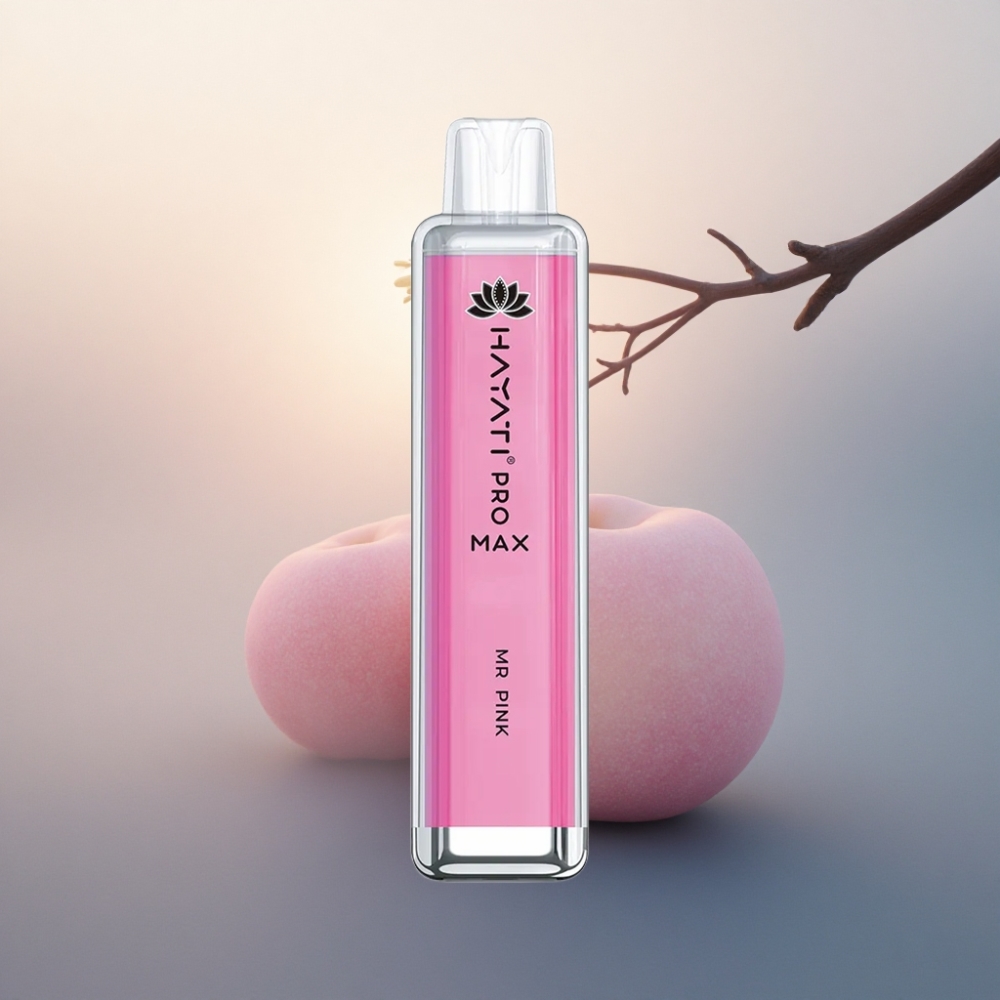 Hayati Pro Max 4000 Puffs سيد الوردي - 5% نيكوتين - 1400 مللي أمبير في الساعة