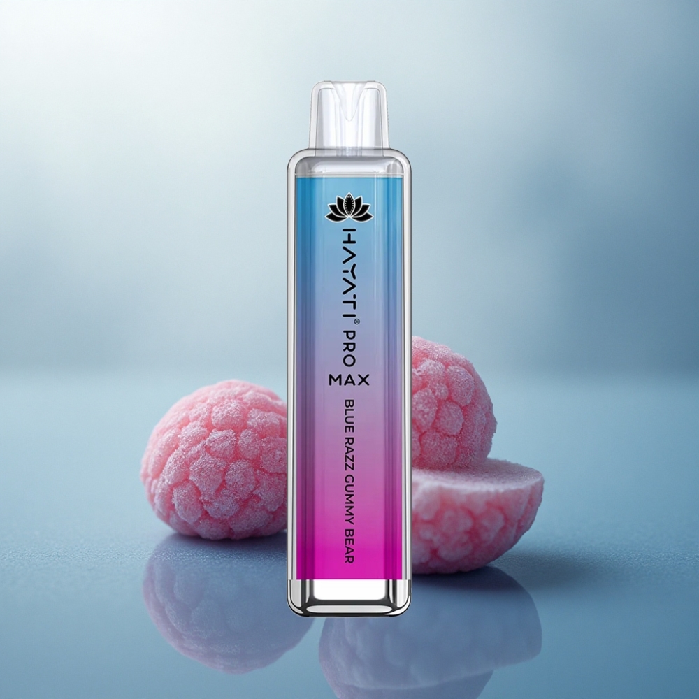 Hayati Pro Max 4000 Puffs العلكة الزرقاء بنكهة التوت مع 5% نيكوتين و1400 مللي أمبير