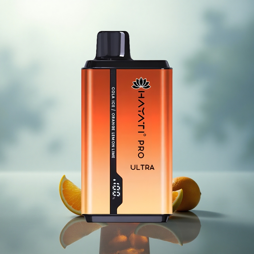 Hayati Pro Ultra 15000 Puffs كولا آيس برتقال ليمون ولايم 2% نيكوتين 850 مللي أمبير