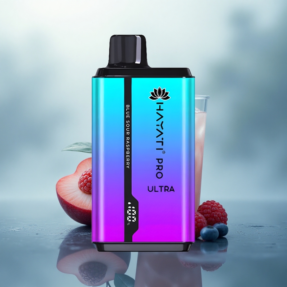 Hayati Pro Ultra 15000 Puffs الفراولة العنبية المنثول 2% نيكوتين 850 مللي أمبير