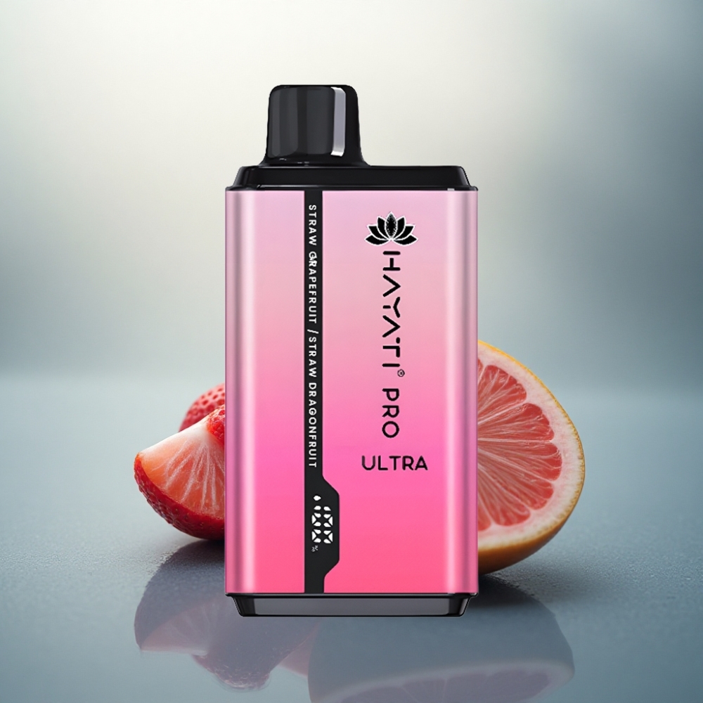 Hayati Pro Ultra 15000 Puffs فراولة جريب فروت فراولة دراغون فروت 2% نيكوتين 850 مللي أمبير