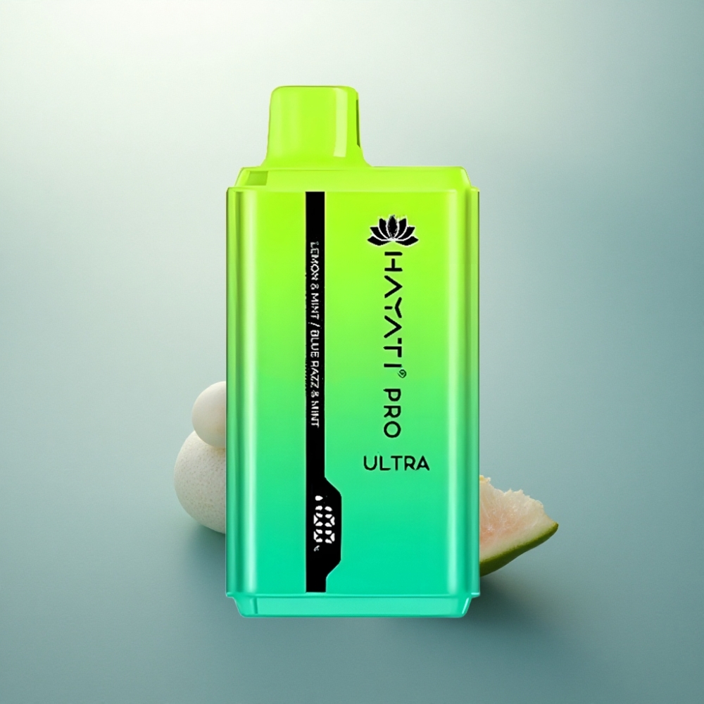 Hayati Pro Ultra 15000 Puffs ليمون ونعناع بلو راز ونعناع 850mAh 2% نيكوتين
