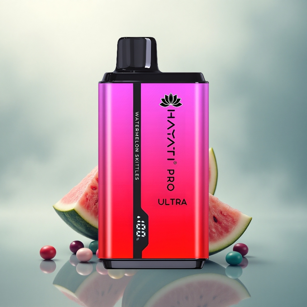 Hayati Pro Ultra 15000 Puffs بطيخ سكيتلز 850mAh 2% نيكوتين