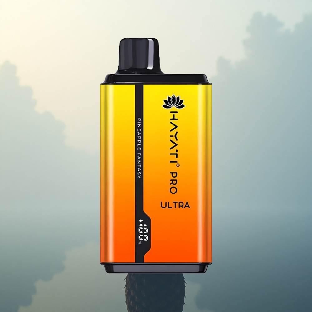 Hayati Pro Ultra 15000 Puffs فانتازيا الأناناس 850mAh 2% نيكوتين