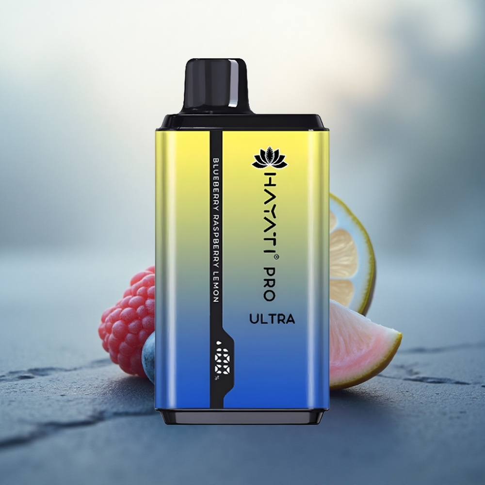 Hayati Pro Ultra 15000 Puffs توت أزرق - توت العليق - ليمون 850mAh 2% نيكوتين
