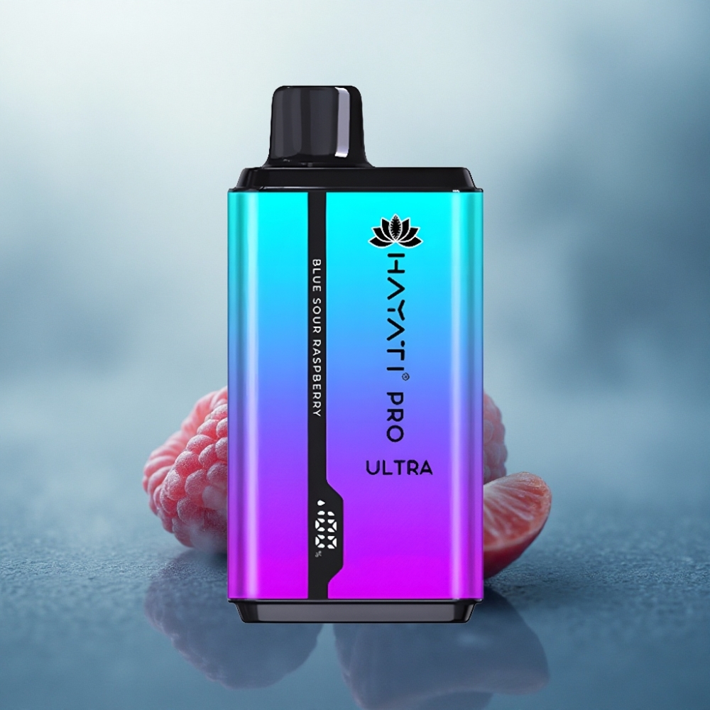 Hayati Pro Ultra 15000 Puffs التوت الحامض الأزرق 850mAh 2% نيكوتين