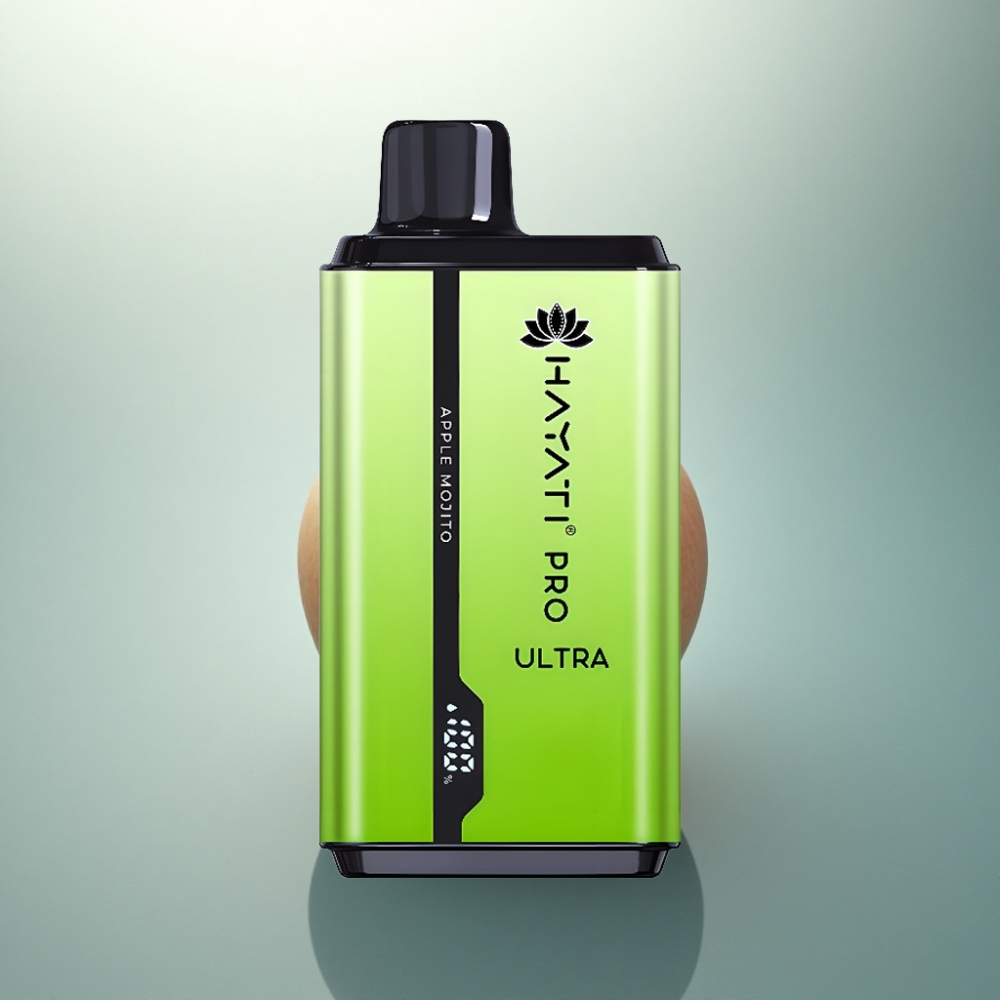 Hayati Pro Ultra 15000 Puffs تفاحة موجيتو ٨٥٠ مللي أمبير ٢٪ نيكوتين