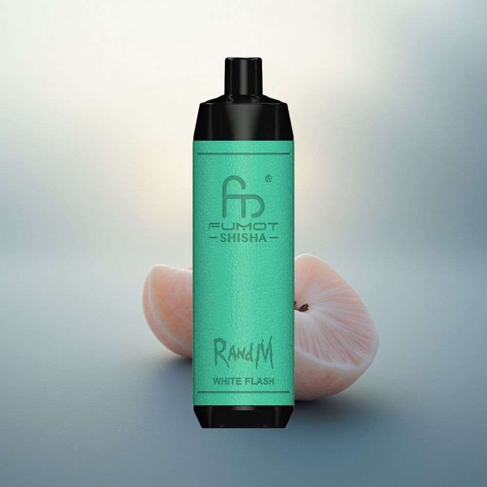 RandM Fumot Shisha 10000 Puffs الفلاش الأبيض - 0.5% نيكوتين - 850 مللي أمبير