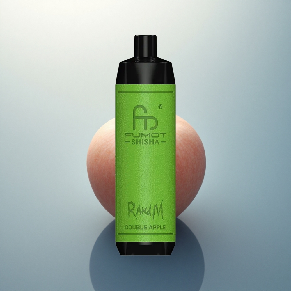 RandM Fumot Shisha 10000 Puffs تفاحتين مزدوجتين مع بطارية 850 ملي أمبير ونيكوتين 0.5%