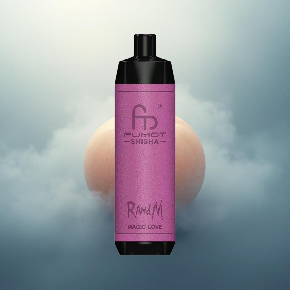 RandM Fumot Shisha 10000 Puffs حب الساحر مع بطارية 850 مللي أمبير في الساعة ونسبة نيكوتين 0.5%