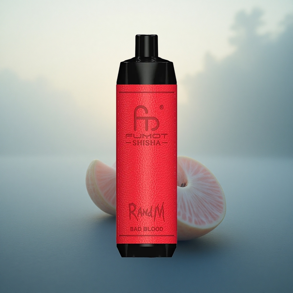 RandM Fumot Shisha 10000 Puffs دم سيئ - مؤشر LED، 0.5% نيكوتين