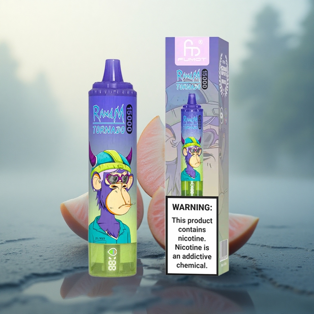 RandM Fumot Tornado 15000 Puffs فيمتو مش 0.9 أوم مع بطارية 850 مللي أمبير