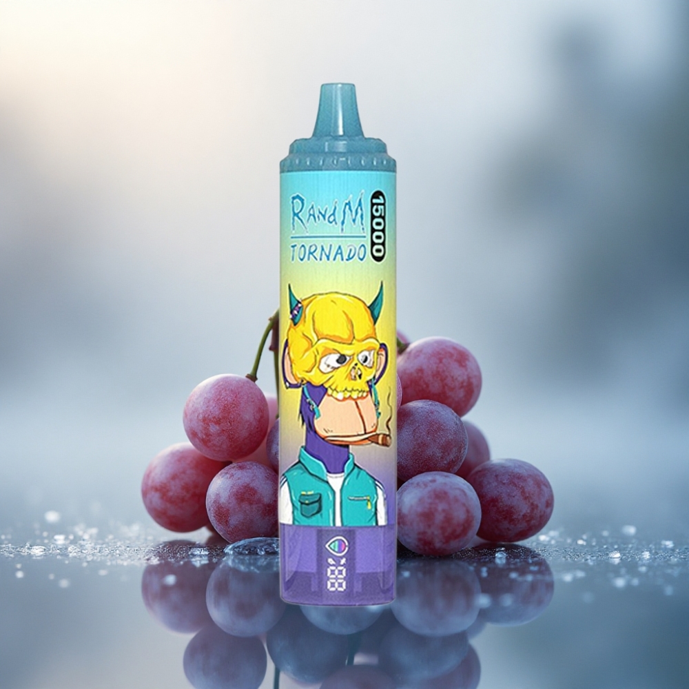 RandM Fumot Tornado 15000 Puffs عنب الجليد 25مل 0.9 أوم