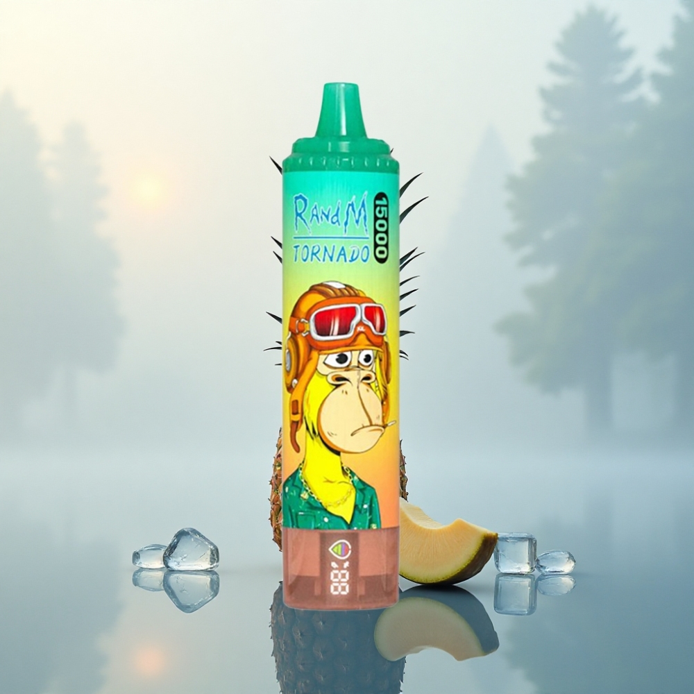 RandM Fumot Tornado 15000 Puffs أناناس جليد مع 25 مل و 5% نيكوتين