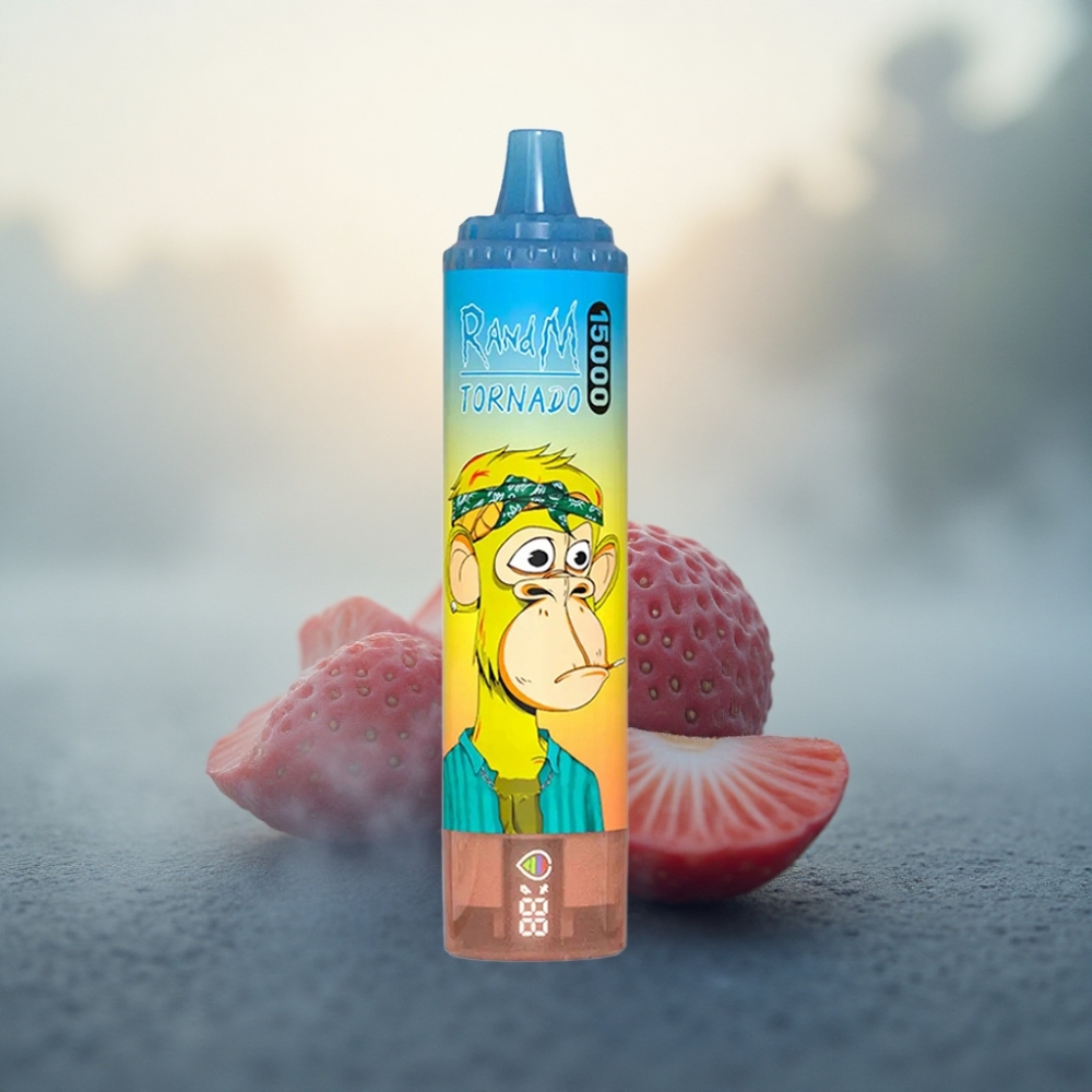 RandM Fumot Tornado 15000 Puffs فراولة سعة السائل 25مل ونيكوتين 5%