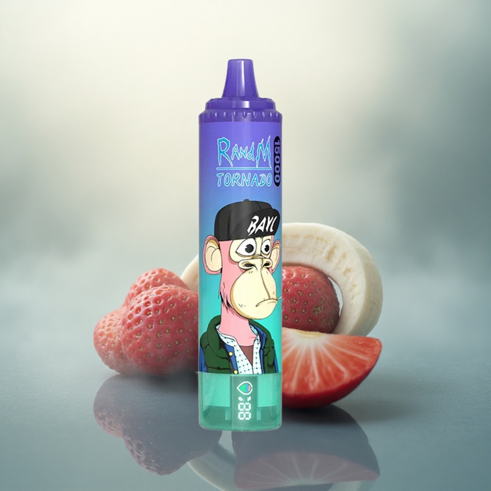 RandM Fumot Tornado 15000 Puffs فراولة موز - 25مل 850مللي أمبير