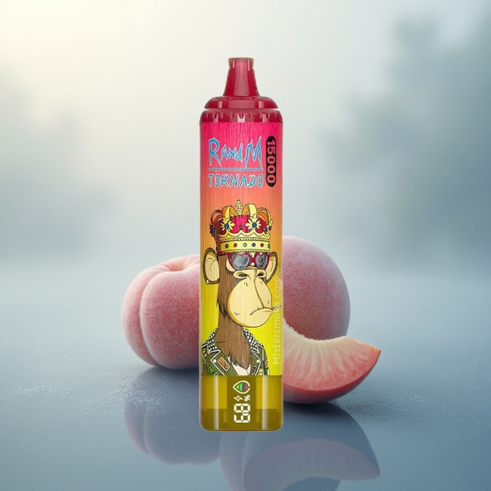 RandM Fumot Tornado 15000 Puffs الخوخ المثلج 25مل 850مللي أمبير