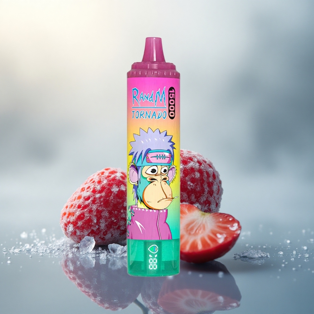 RandM Fumot Tornado 15000 Puffs الفراولة آيس 25مل 850mAh