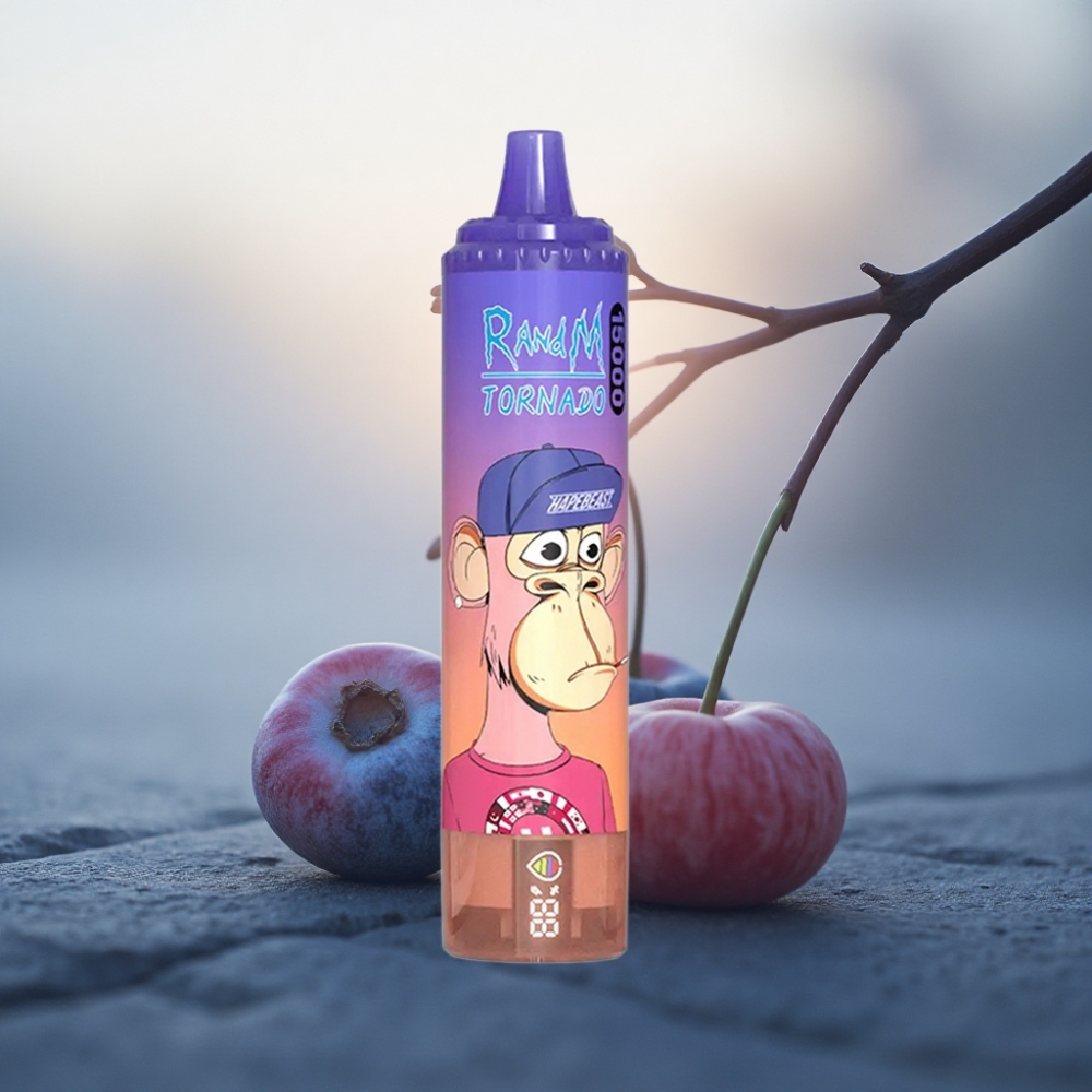 RandM Fumot Tornado 15000 Puffs العليق الكرز التوت البري 25ml 850mAh
