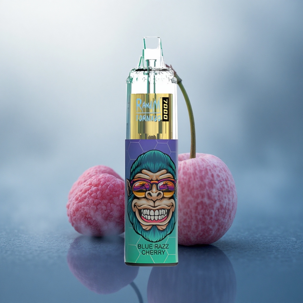 RandM Fumot Tornado 7000 Puffs أزرق توت الكرز 14 مل 850 مللي أمبير