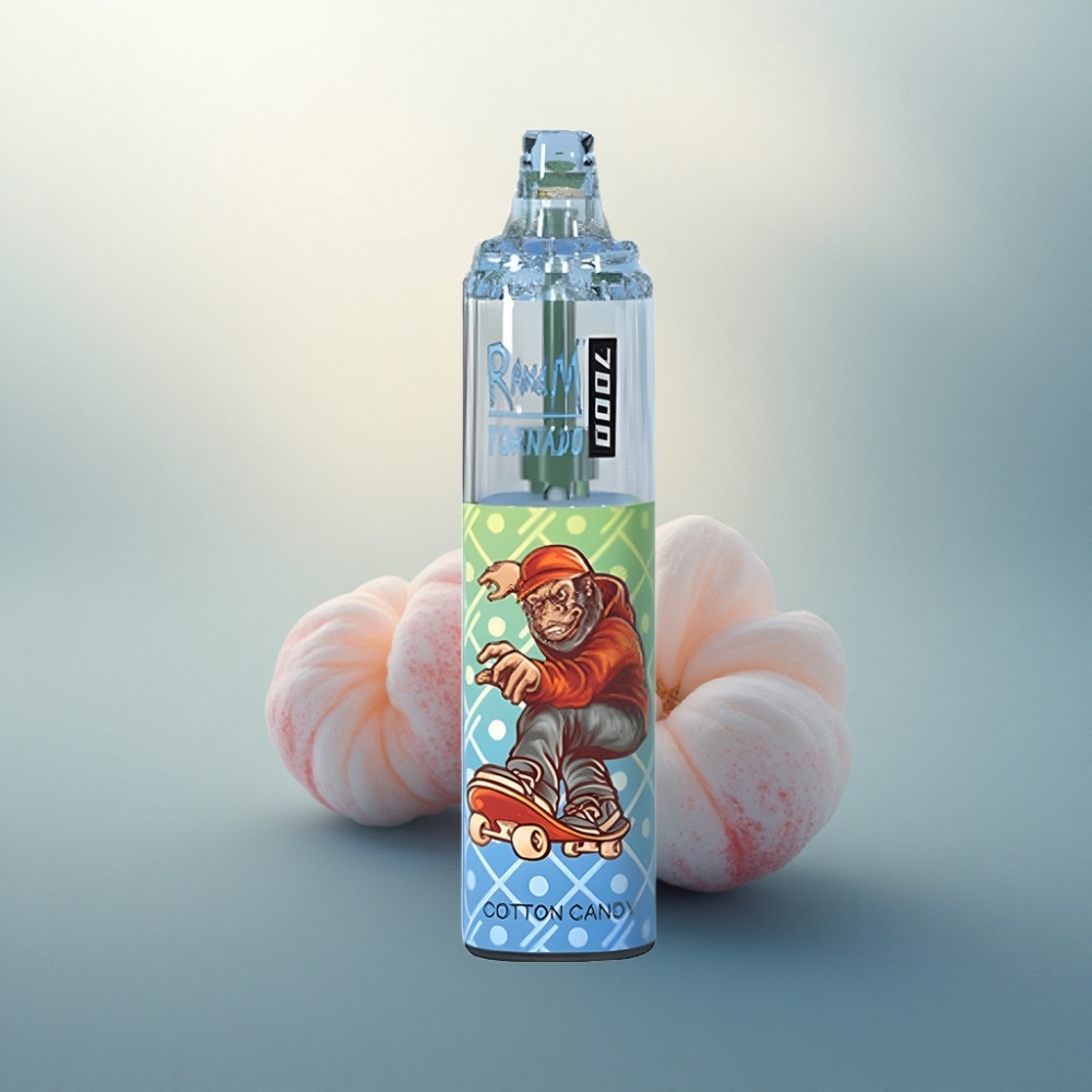 RandM Fumot Tornado 7000 Puffs قطن الحلوى 14 مل 850 مللي أمبير في الساعة