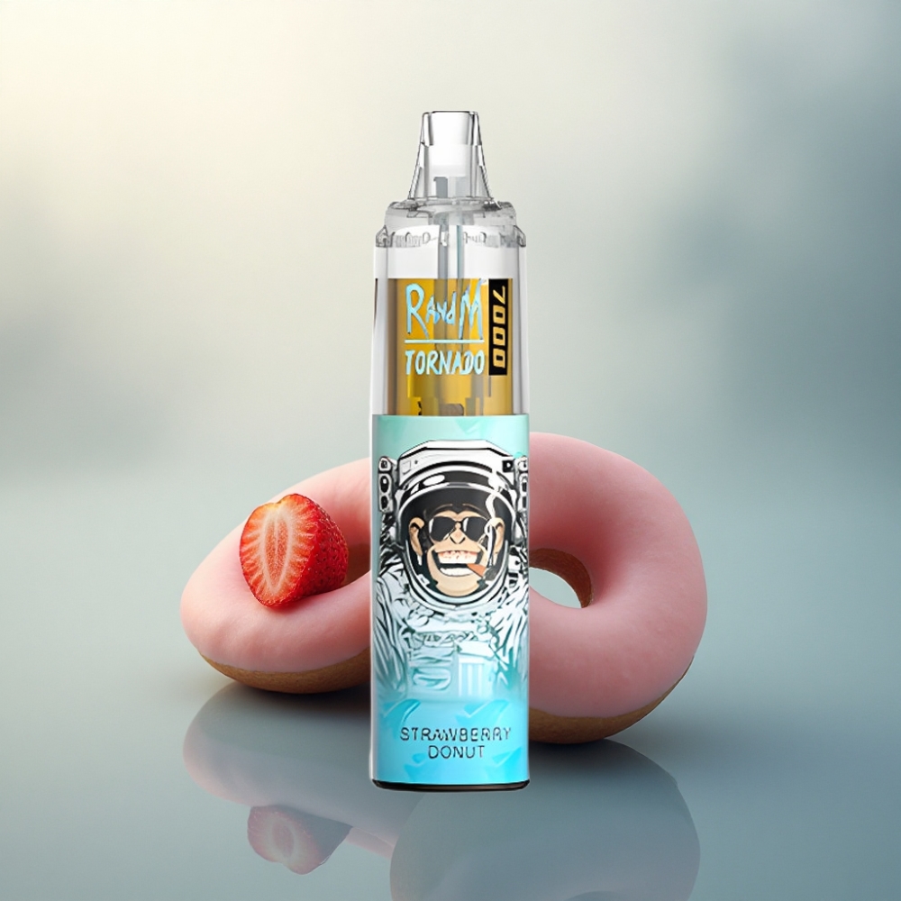 RandM Fumot Tornado 7000 Puffs دونات الفراولة 14 مل 850 مللي أمبير