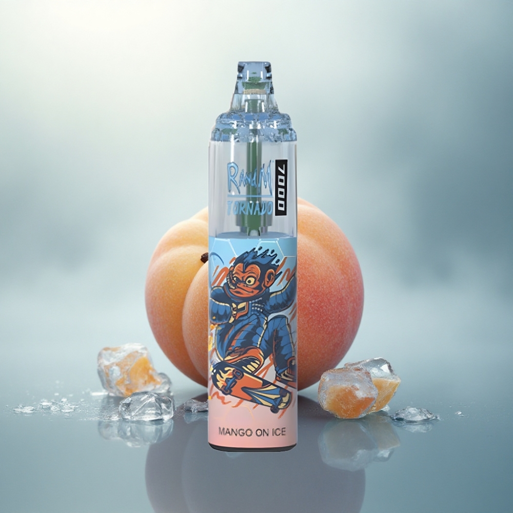 RandM Fumot Tornado 7000 Puffs مانجو على الثلج بـ 14 مل و 850 مللي أمبير