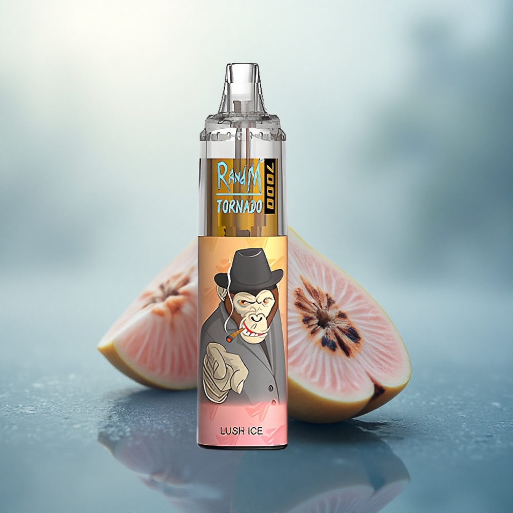 RandM Fumot Tornado 7000 Puffs لوش آيس 14 مل نوع-سي 850 ملي أمبير في الساعة