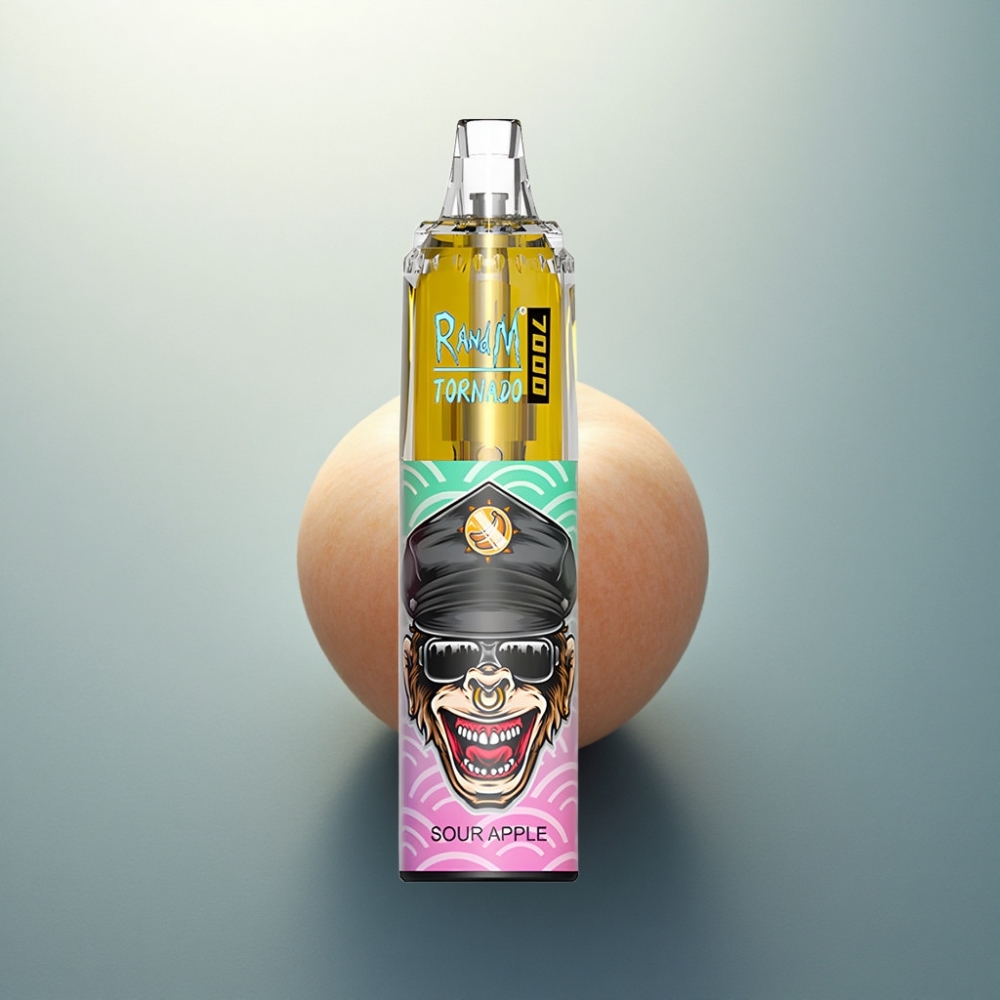 RandM Fumot Tornado 7000 Puffs تفاحة حامضة 14 مل 850 مللي أمبير