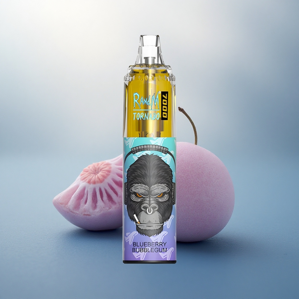 RandM Fumot Tornado 7000 Puffs علكة التوت الأزرق مع 14 مل سوائل و 850 مللي أمبير